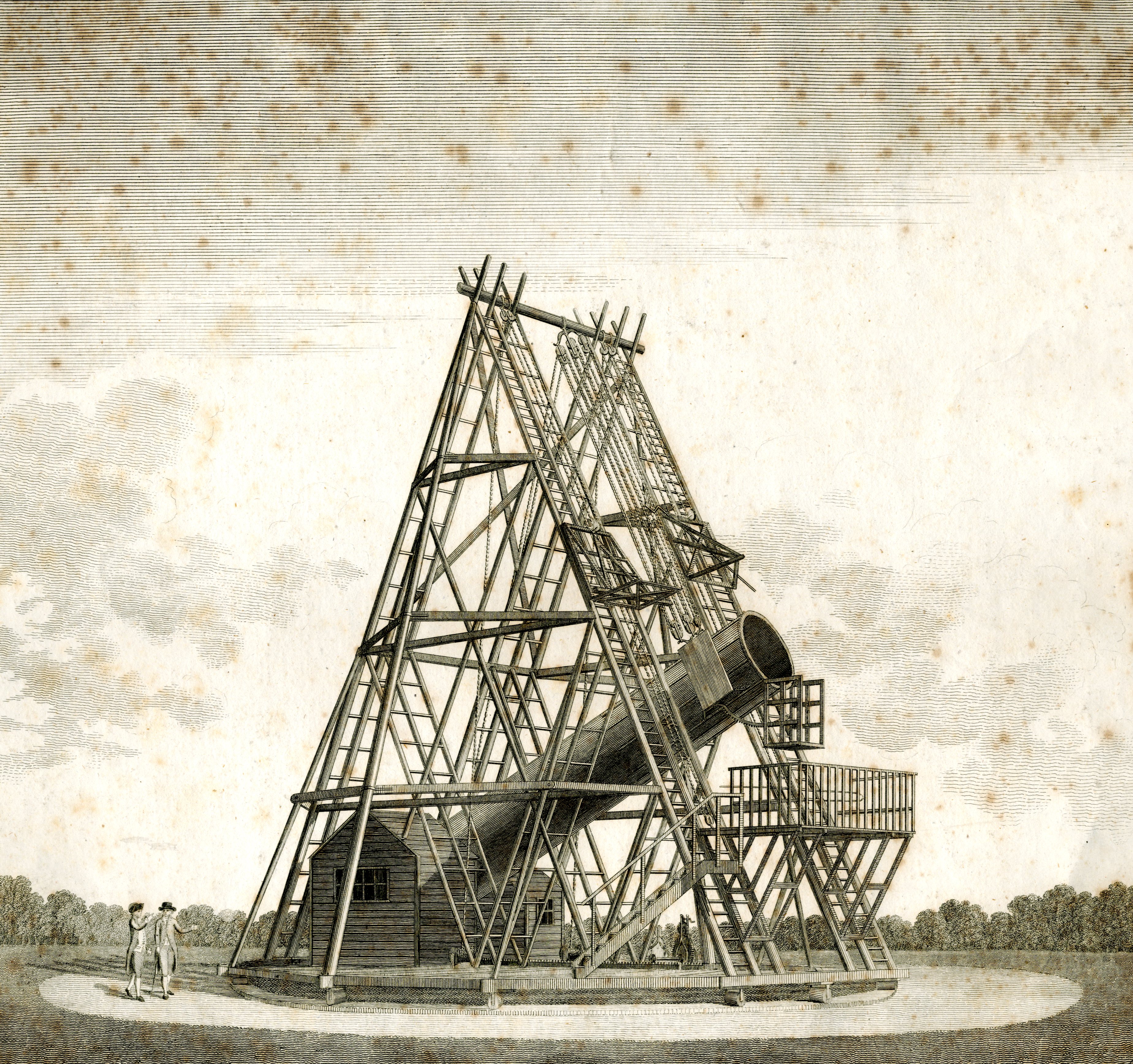 type vuurwerk Bezwaar William Herschel's Forty-Foot Telescope